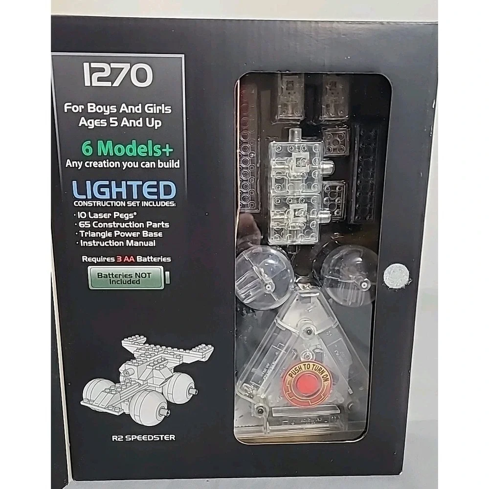Laser Pegs 1270 Ultimate Toy for Kids 6‎ in 1 lighted building New Sealed Box